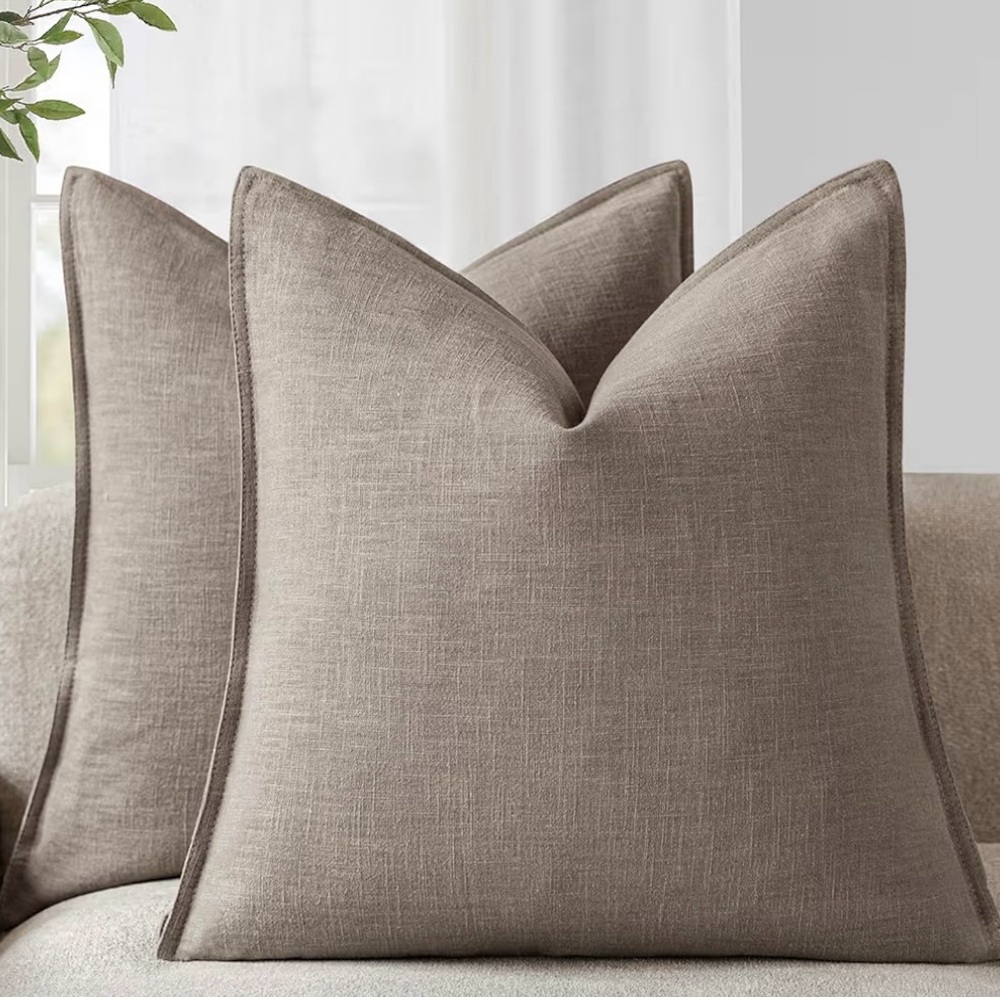Amazon soft brown throw pillows 18 x 18